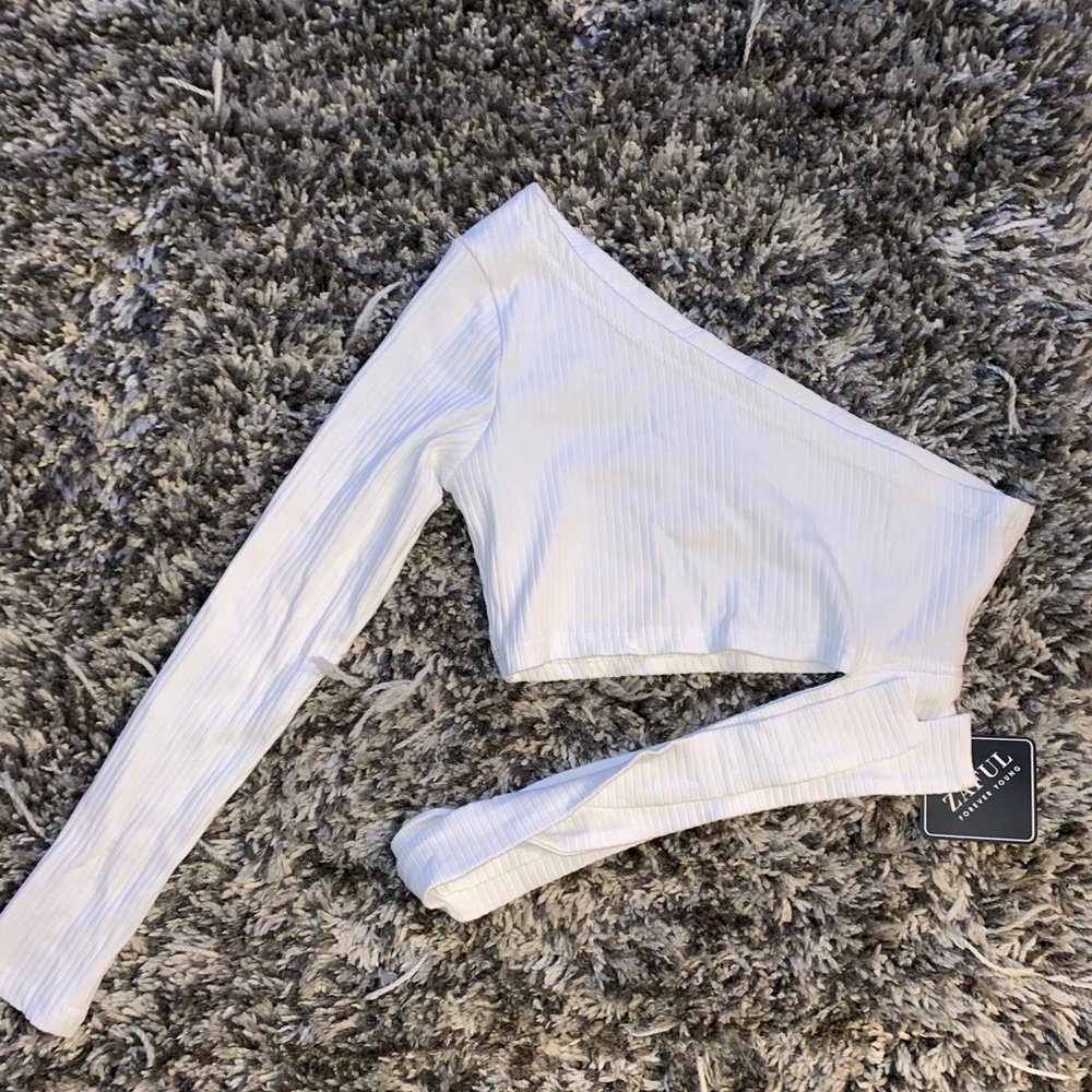 Zaful one shoulder top.